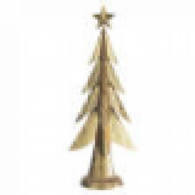 ACESSORIO ARVORE NATAL METAL (DOURADO) 47X20