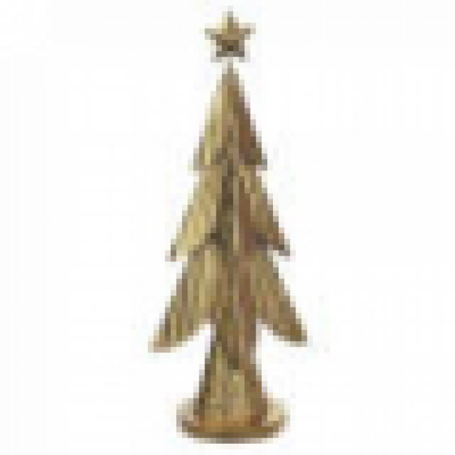 ARVORE NATAL METAL (DOURADO) 31X12