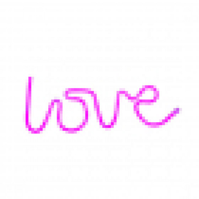 LUMINARIA NEON LOVE 35x12cm
