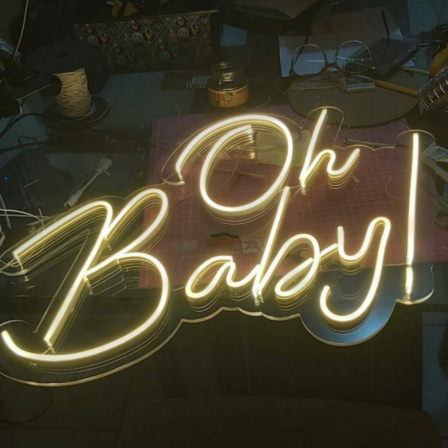 Letreiro Led oh baby