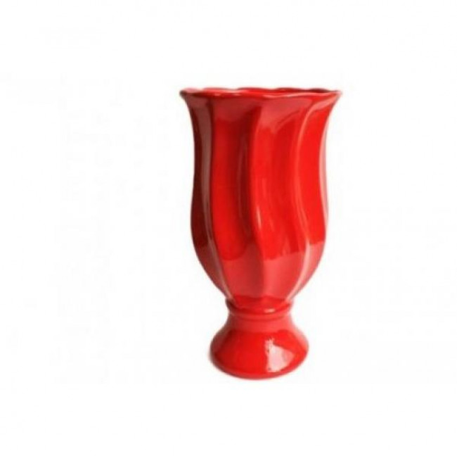 VASO TAÇA  VERMELHO M (GESO)