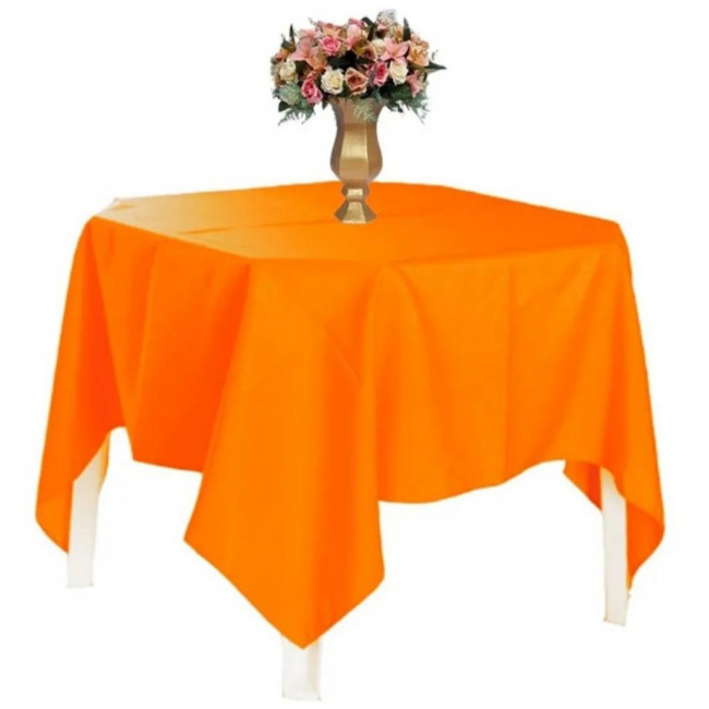 Toalha de mesa laranja quadrada 1,50 x 1,50 Oxford