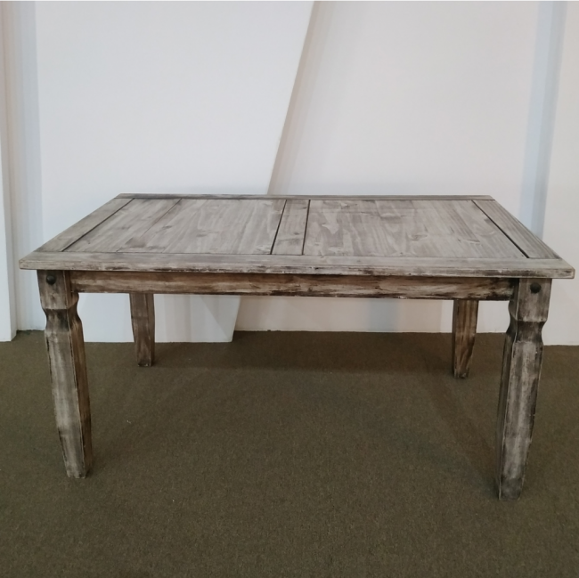 MESA RETANGULAR RUSTICA PATINADA RETANGULAR 1,60