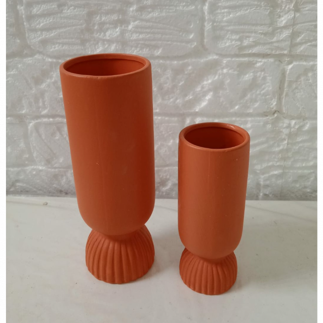 Vaso cerâmica terracota G