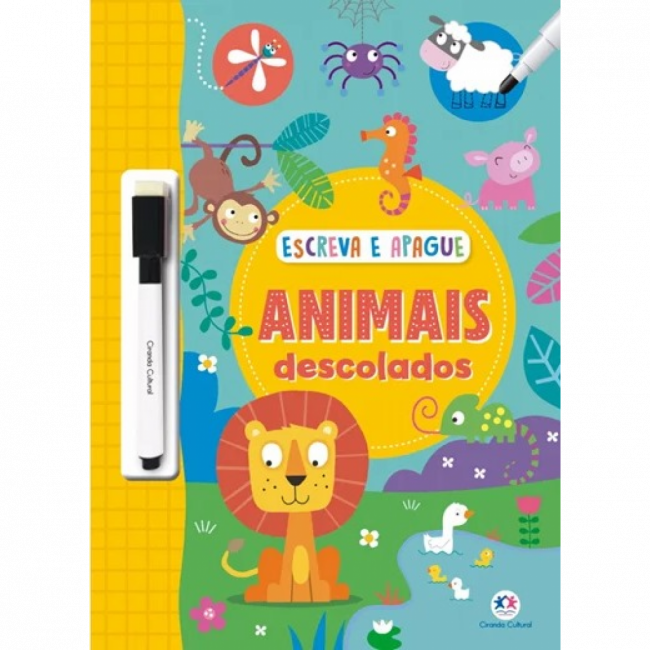 Livro Escreva e apague Animais descolados 9788538095064