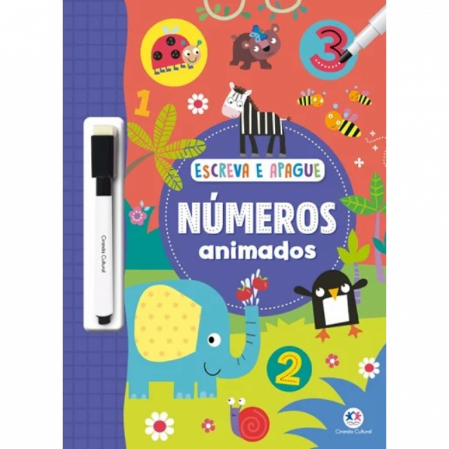 Livro Escreva e apague Números animados 9788538095057