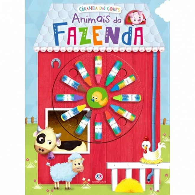 Livro Giz de cera Animais da fazenda 9788538079248