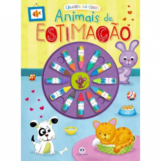 Livro Giz de cera Animais de estimação 9788538079255