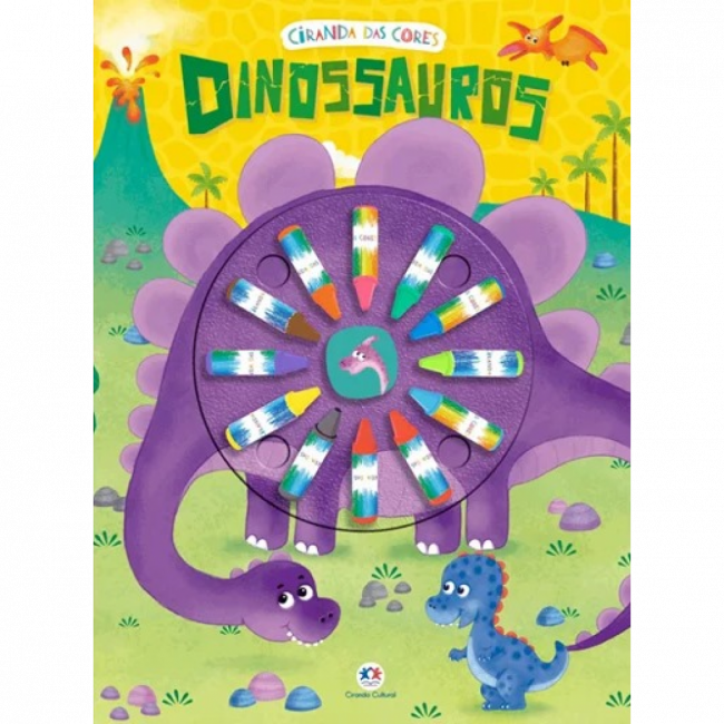 Livro Giz de cera Dinossauros 9788538079316