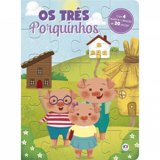 Livro Quebra-cabeça Os três porquinhos 9786555000504