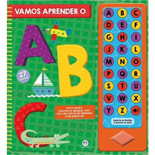 Livro Sonoro Vamos aprender o ABC 9786526102145