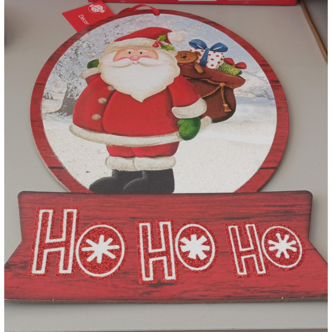 PLACA DE NATAL HO HO HO 639277578921