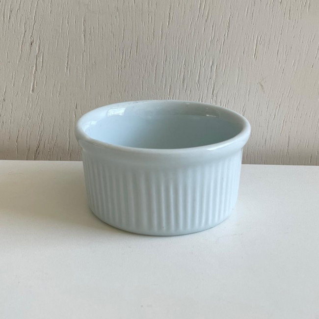 Ramekin Redondo Canelado Louça 9 cm