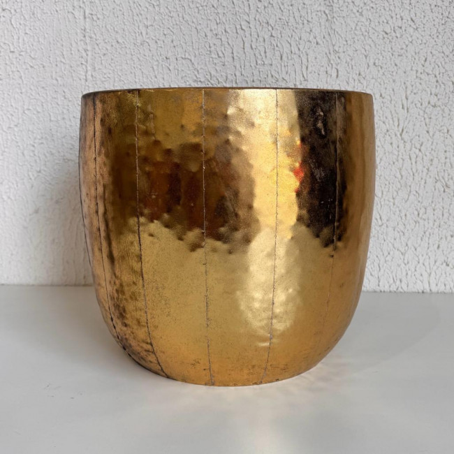 Vaso Abaulado Metal Dourado G / 605501228