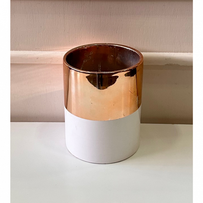 Vaso Cobre e Branco P