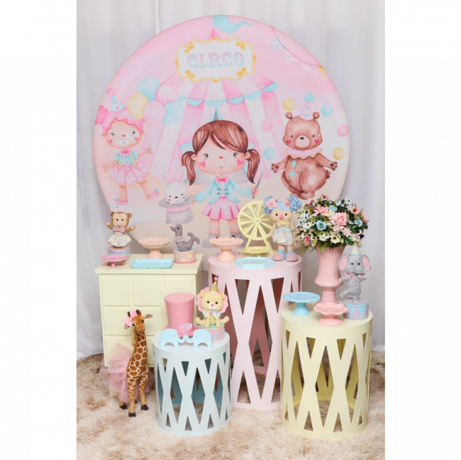 Locação Kit Circo rosa #