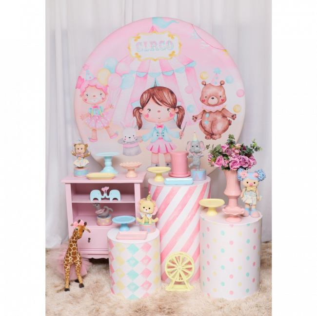 Locação Kit Circo Rosa #
