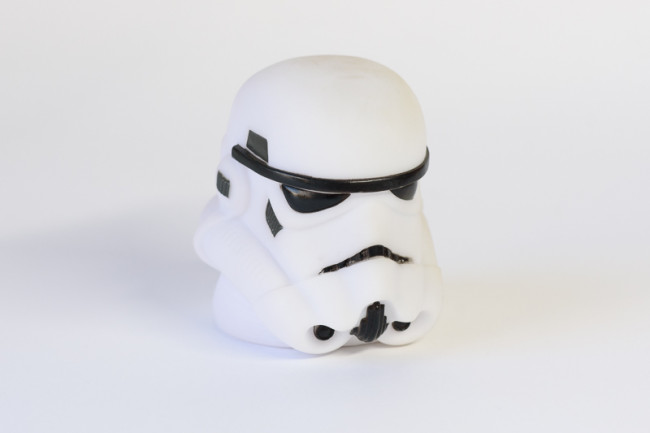 LUMINÁRIA STORMTROOPER PLÁSTICO BRANCO 11CM - STAR WARS (800)