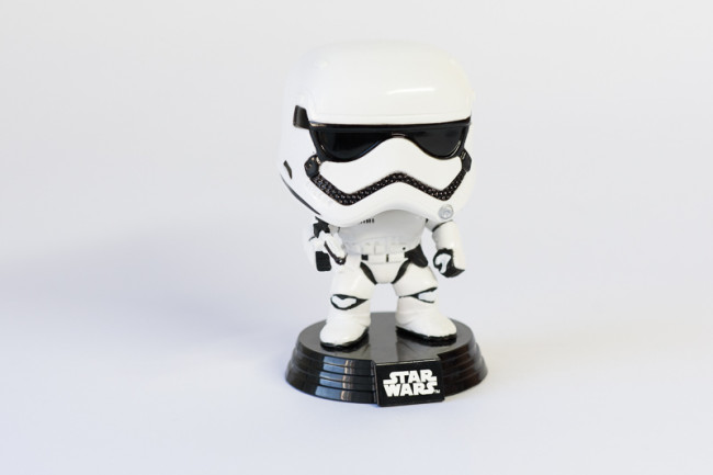 MINIATURA STORMTROOPER PLÁSTICO BRANCO 11CM - STAR WARS (797)