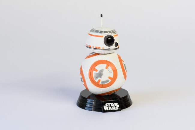 MINIATURA BB8 PLÁSTICO BRANCO 11CM - STAR WARS (802)