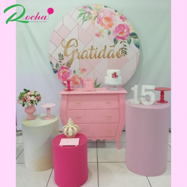 GRATIDÃO ROSA E BRANCO - KIT40151