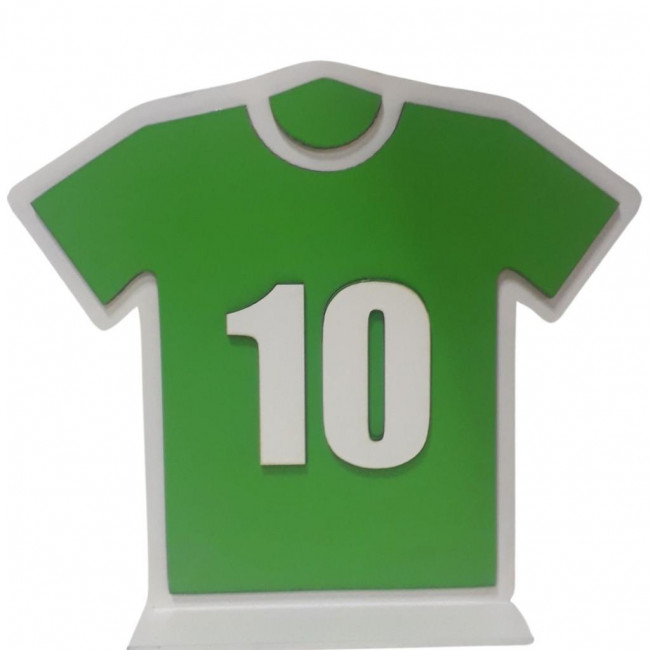 CAMISA DEZ FUTEBOL DISPLAY DE MESA MDF