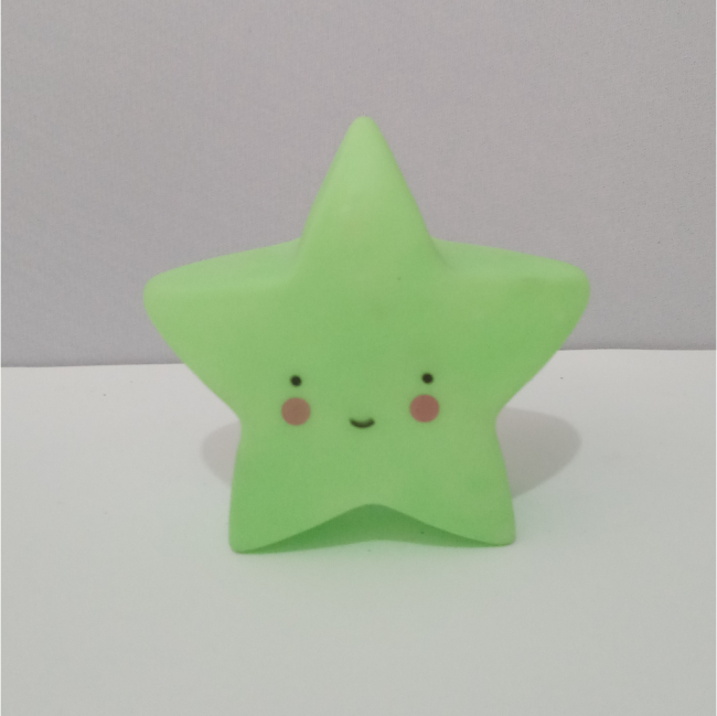 ENFEITE DE MESA ESTRELA CUTE VERDE