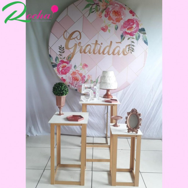 GRATIDÃO ROSA, BRANCO E ROSE - KIT41198