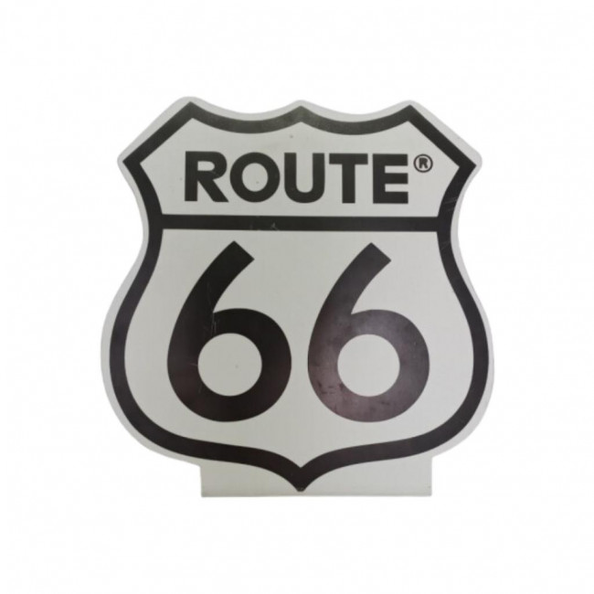 PLACA ROUTE 66 DISPLAY PVC DE MESA