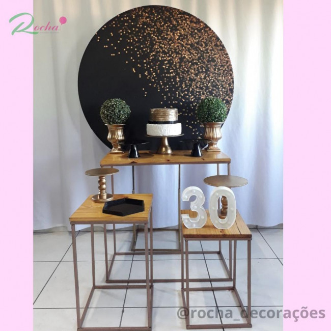 PRETO E DOURADO - KIT40733