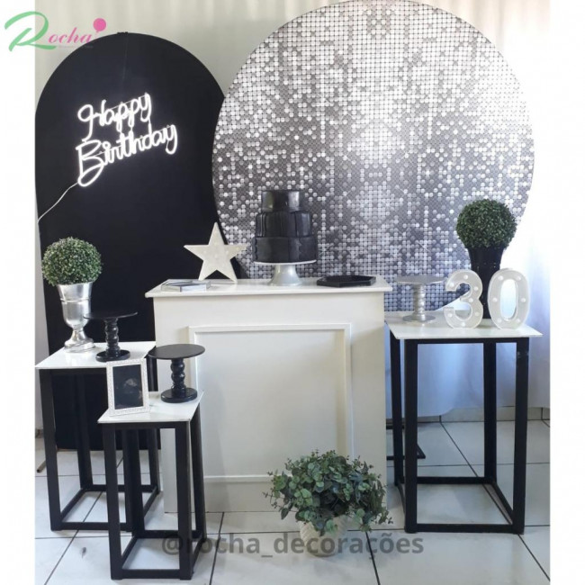 PRETO, PRATA E BRANCO - KIT41219