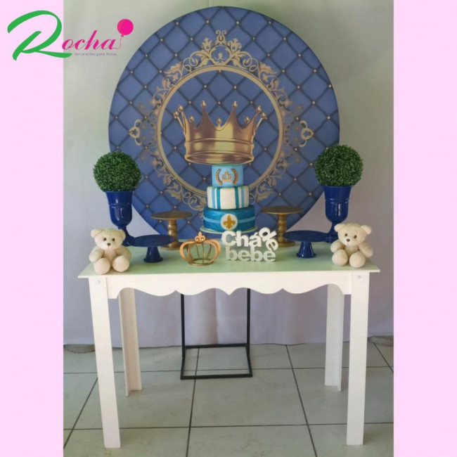 CHÁ DE BEBÊ REALEZA COROA AZUL  (KIT40437)