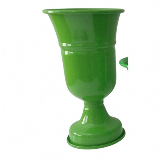 VASO ALUMÍNIO IMPERIAL VERDE FOLHA M (0,28x0,16)