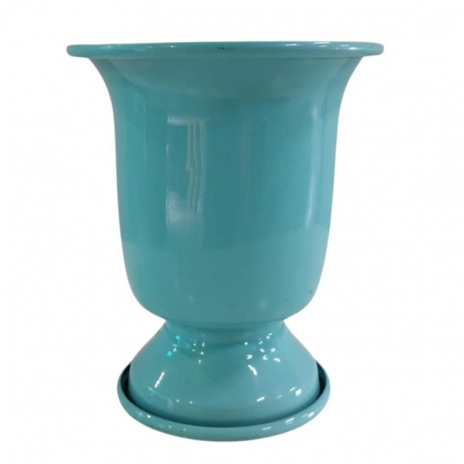 VASO ALUMÍNIO TULIPA AZUL BEBE P