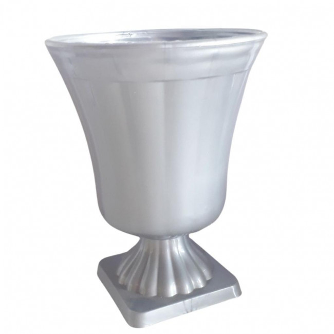 VASO PLASTICO CINZA P