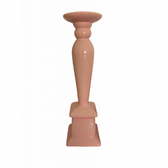 PEDESTAL DE PORCELANA ROSA (UND)