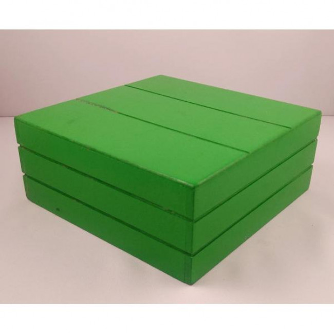 CAIXA DE ALTURA DE MDF G VERDE FOLHA