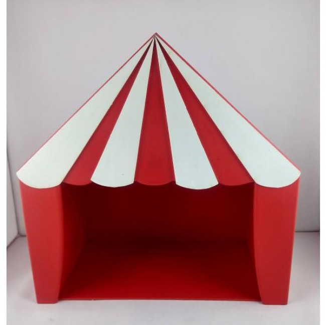 TENDA CIRCO VERMELHO COM BRANCO