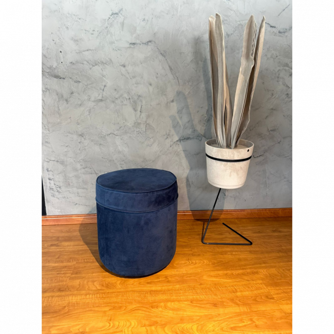 PUFF GRANDE AZUL - 44d x 47 cm