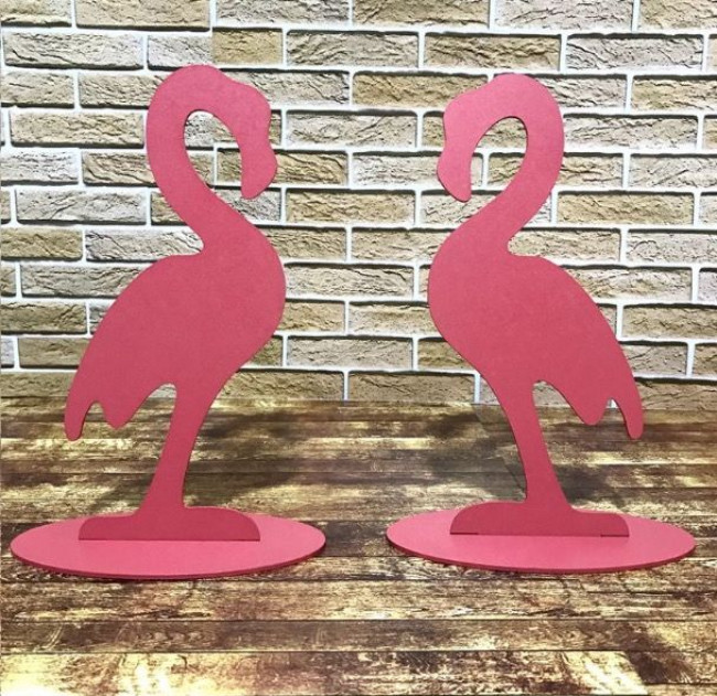 FLAMINGO DE MDF ROSA M