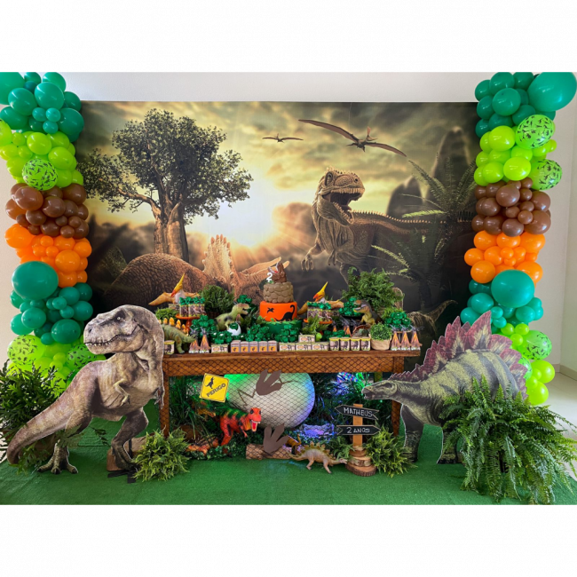 ..Dinossauro - Painel de Chão - Stegosaurus 1.10m (A) x 1.40m (L) PVC (espinhos na coluna)