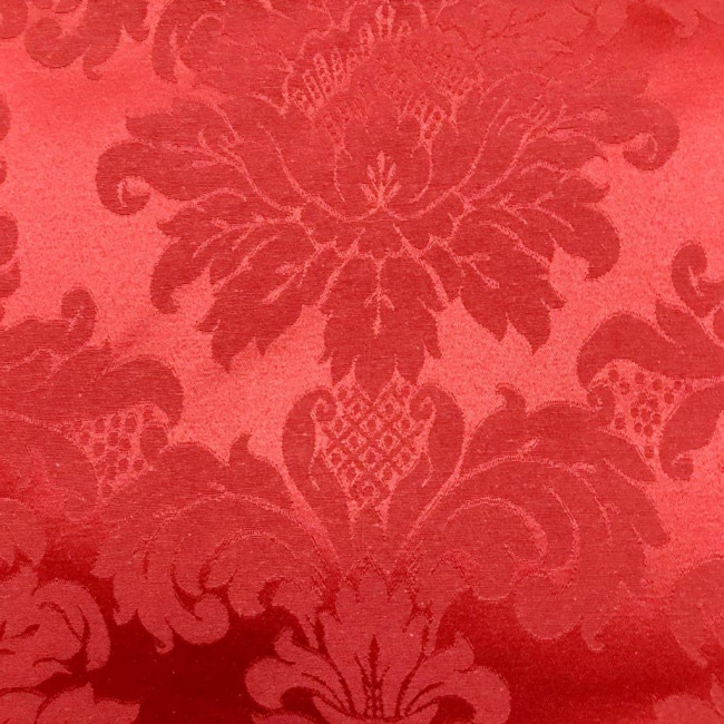 Tecido Jacquard Vermelho Medalhão 4.1m x 2,8m