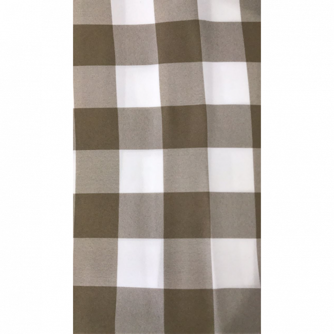 Tecido Xadrez Nude/Branco Oxford 1.5m x 3.2m