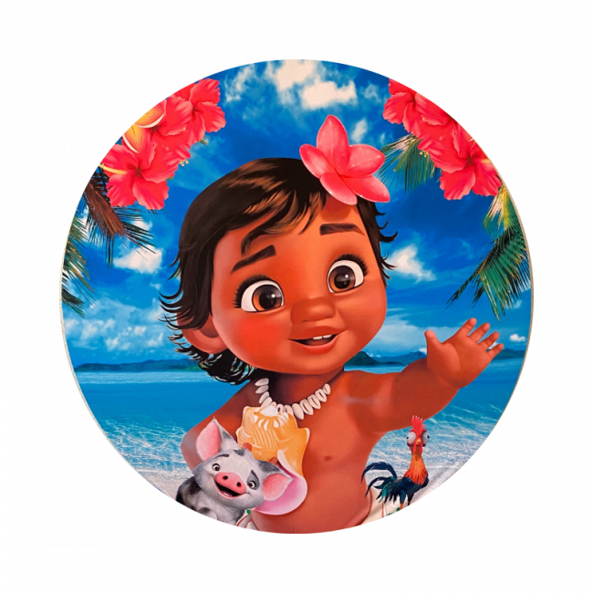 Painel Redondo - Moana Baby