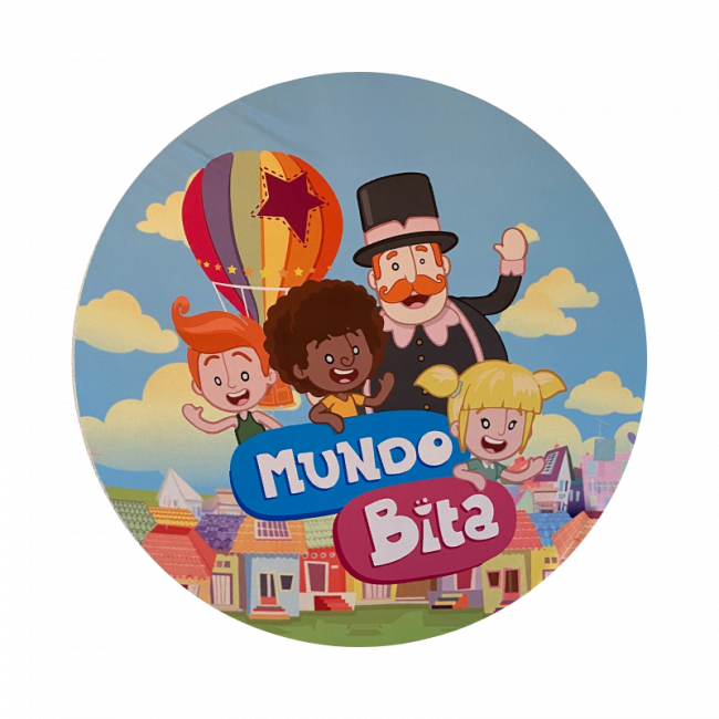 Painel Redondo - Mundo Bita