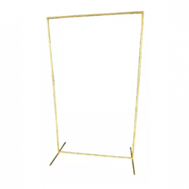 Arco Painel Retangular Desmontavel Dourado Para Festas 2x1