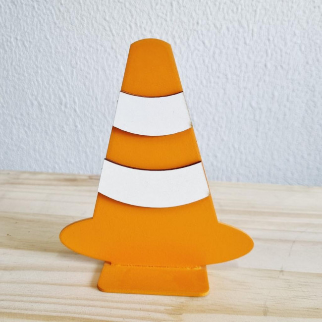 Cone MDF Laranja