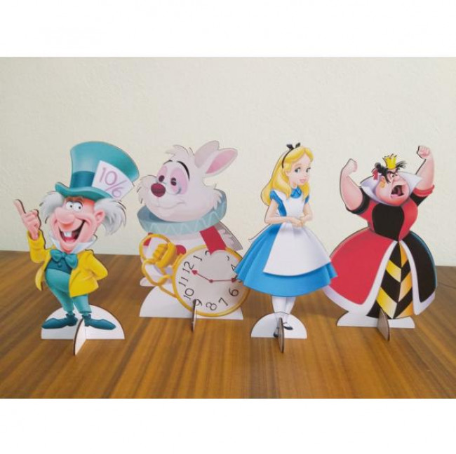 Display Alice No Pais das Maravilhas de Mesa ( 4 unid)