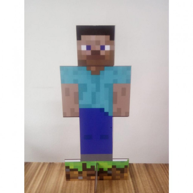 Display de chão minecraft (Steve)