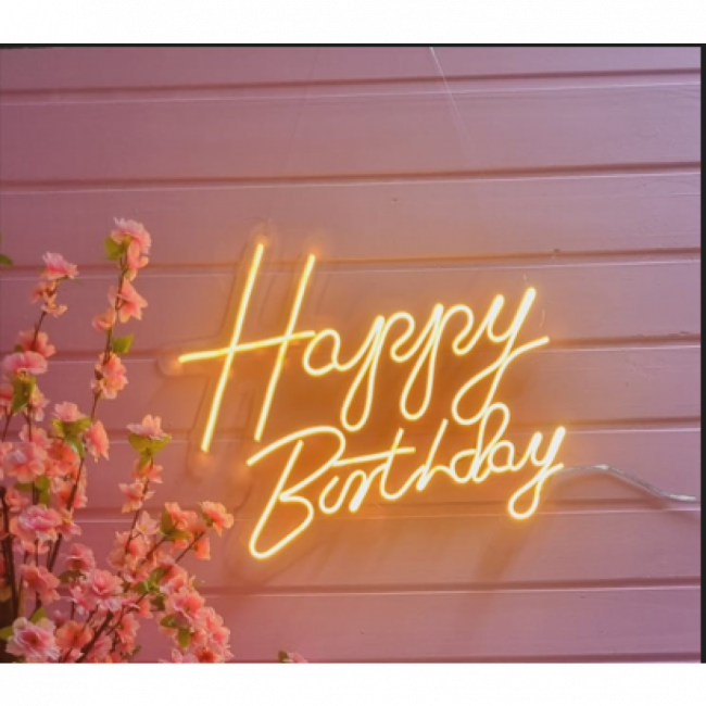 LED HAPPY BIRTHDAY (BIVOLT) LUZ QUENTE